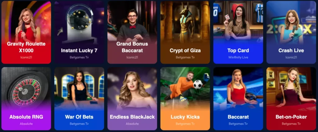Winzter Live Dealer Games